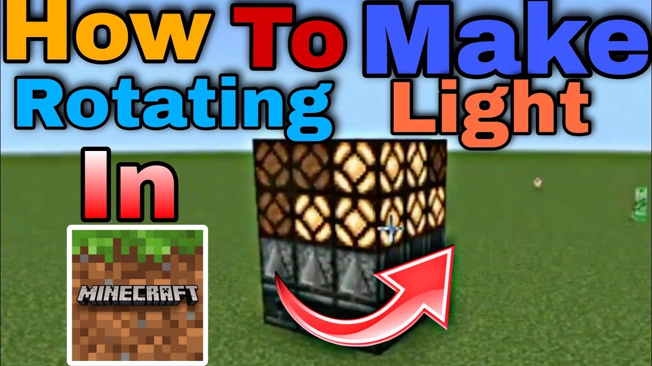 How To Make Rotating Light In Minecraft game youtuber minecraft 