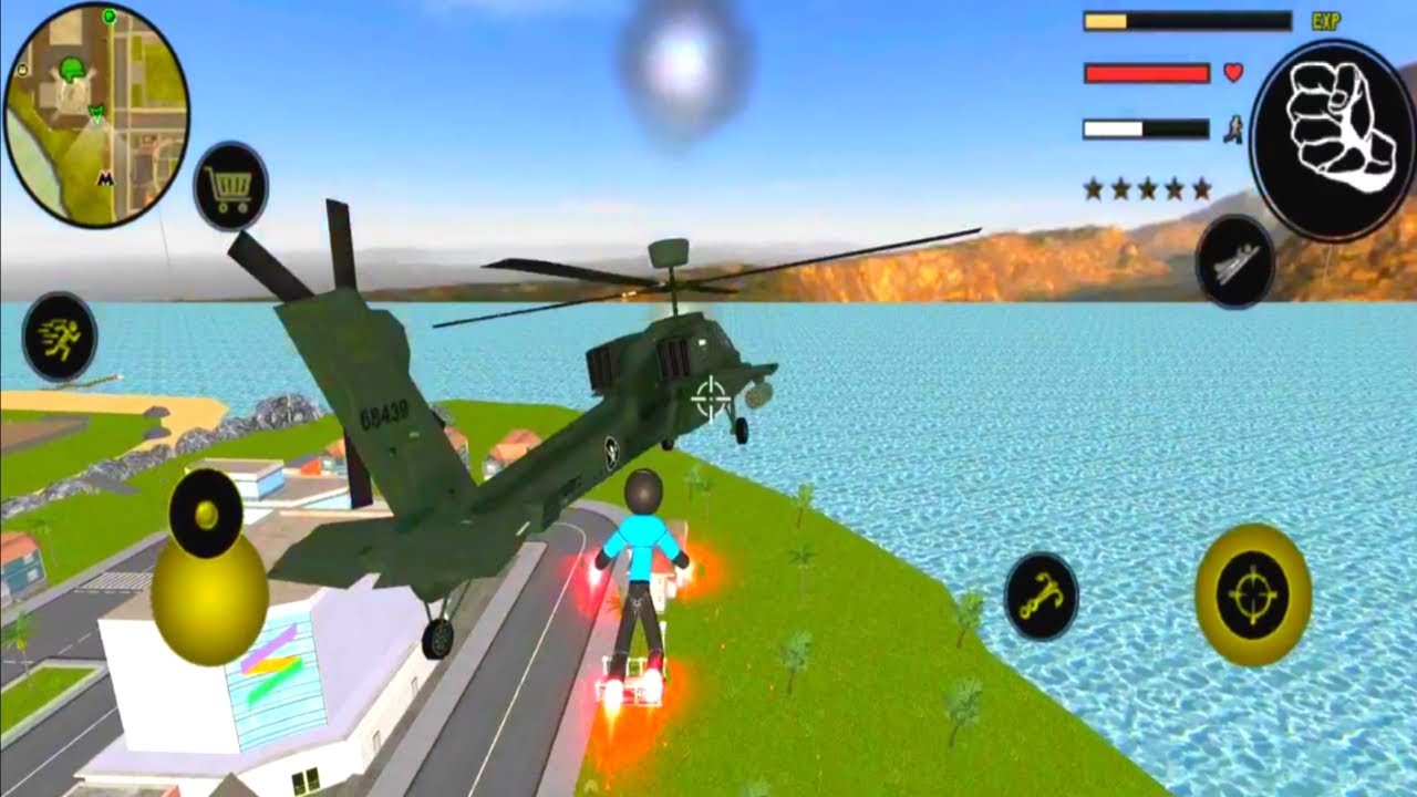 Flying Police Robot Rope Hero Crime City 2022