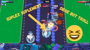 Siege bot Troll with El primo in brawl stars | Map Maker