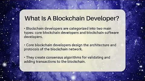 What Is A Blockchain Developer? - Talking Tech Trends