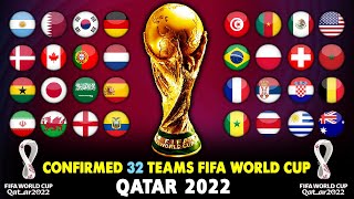 Confirmed All 32 Teams FIFA World Cup 2022.