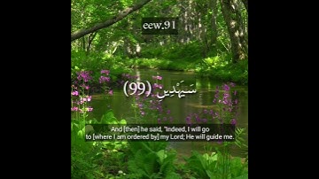 وقال اني ذاهب الى ربي سيهدينِ ❤️ تلاوة قصيره 💙💚💙