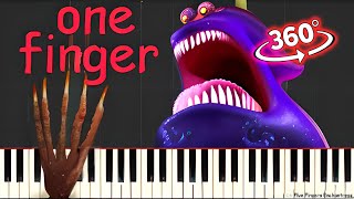 Kraken Theme - Hotel Transylvania 3 (One finger piano tutorial) 360° VR by Five Fingers Enchantress 37,599 views 1 year ago 36 seconds