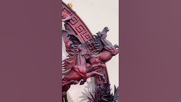 Tranh Mã Đáo Thành Công gỗ Trắc đỏ đen tuyệt phẩm điêu khắc khó lòng bỏ qua