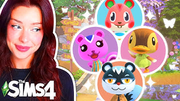 The Sims 4 But Each Tiny Home is a RANDOM ANIMAL CROSSING VILLAGER