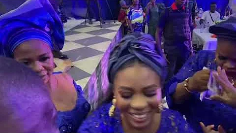 WUMI TORIOLA SINGS WITH THE MUSICIAN  AT TOKUNBO MARVIS BIRTHDAY PARTY