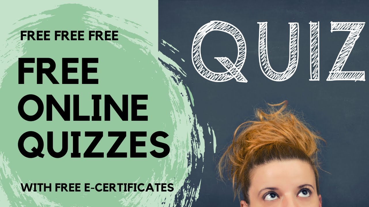 Online quizzes with free certificates/Free online
