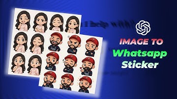 Make WhatsApp Stickers with ChatGPT 🔥 | AI Image to Sticker in 1 Click | Full Guide 2025