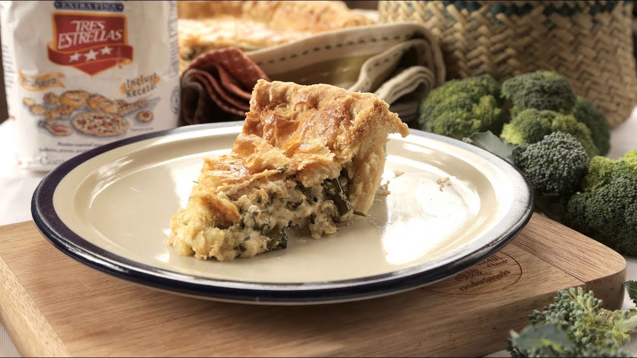 Tarta de brócoli con queso - COCINA CON CONEXIÓN - Sonia Ortiz con Juan Farré