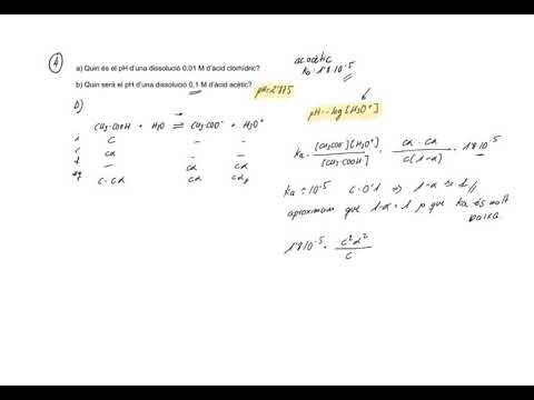 Vídeo: Com Es Calcula El Grau De Dissociació