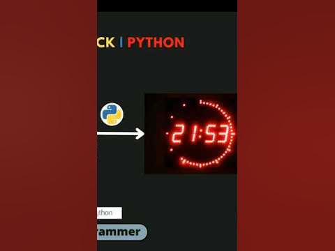 how to create digital clock in python #python #digitalclock #shorts ...
