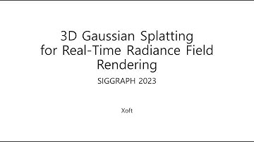 [논문 리뷰] 3D Gaussian Splatting 기본 개념