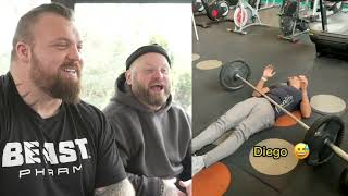 Arron & Eddie React to Gym Fails | Eddie Hall