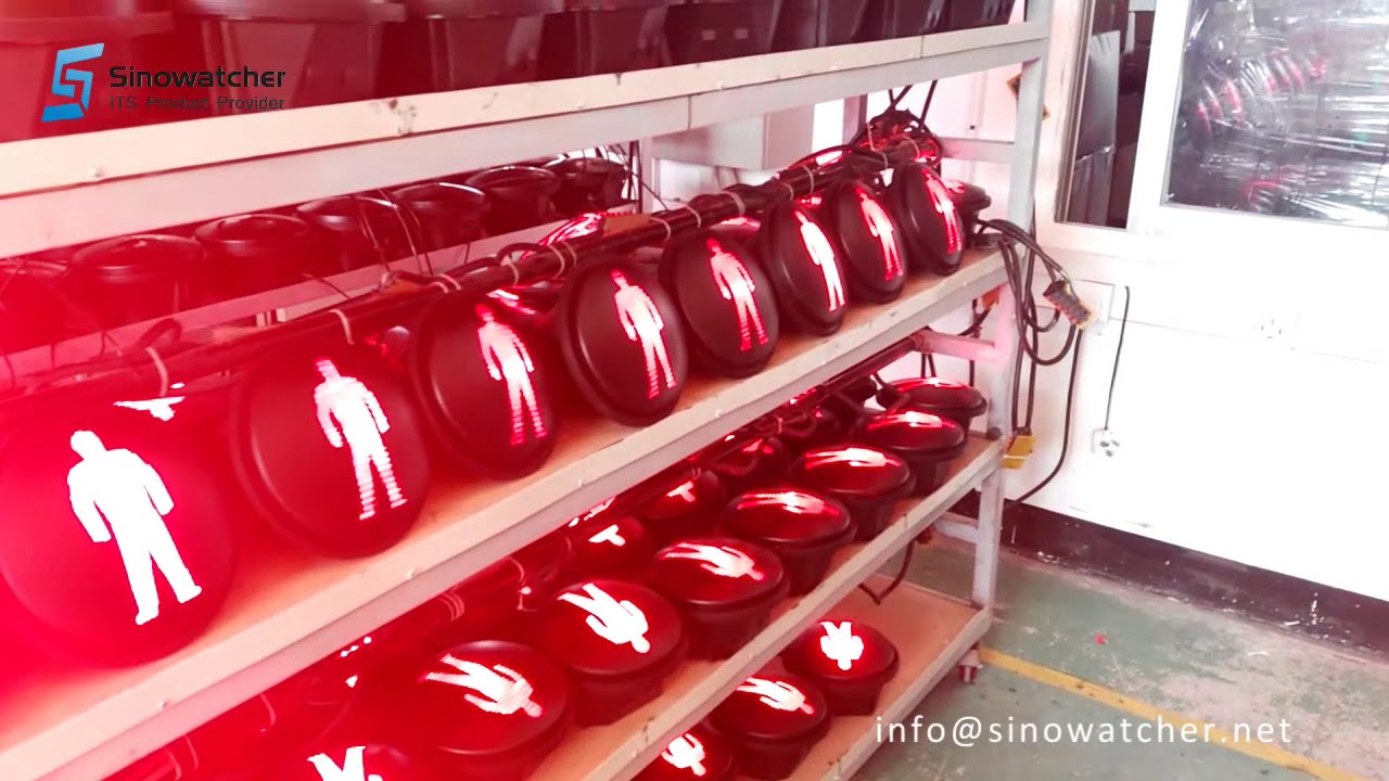 LED traffic signals being tested