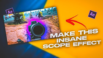 Make this Insane Scope Effect | Scope effect for pubg montage | After Effects Tutorial ||