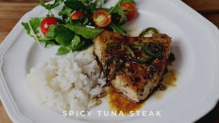 Spicy Tuna Steak Pan Seared