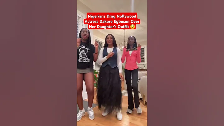 Nigerians Drag Nollywood Actress Dakore Egbuson Over Her Daughter’s Outfit! #viralreels #reels #fyp