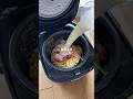 【炊飯器で作る辛ラーメンカルボナーラ🔥】炊飯15分で開けるのがおすすめ！#炊飯器レシピ #おうちごはん