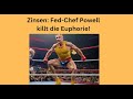 Zinsen: Fed-Chef Powell killt die Euphorie! Videoausblick