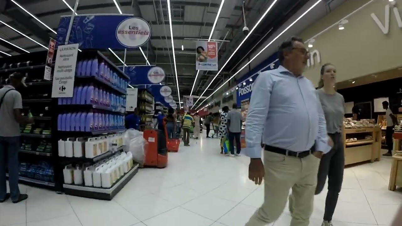 Supermarket provisioning trip on Martinique. 