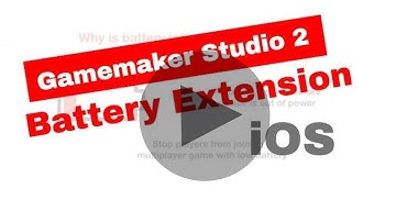Gamemaker Studio iOS Battery extension