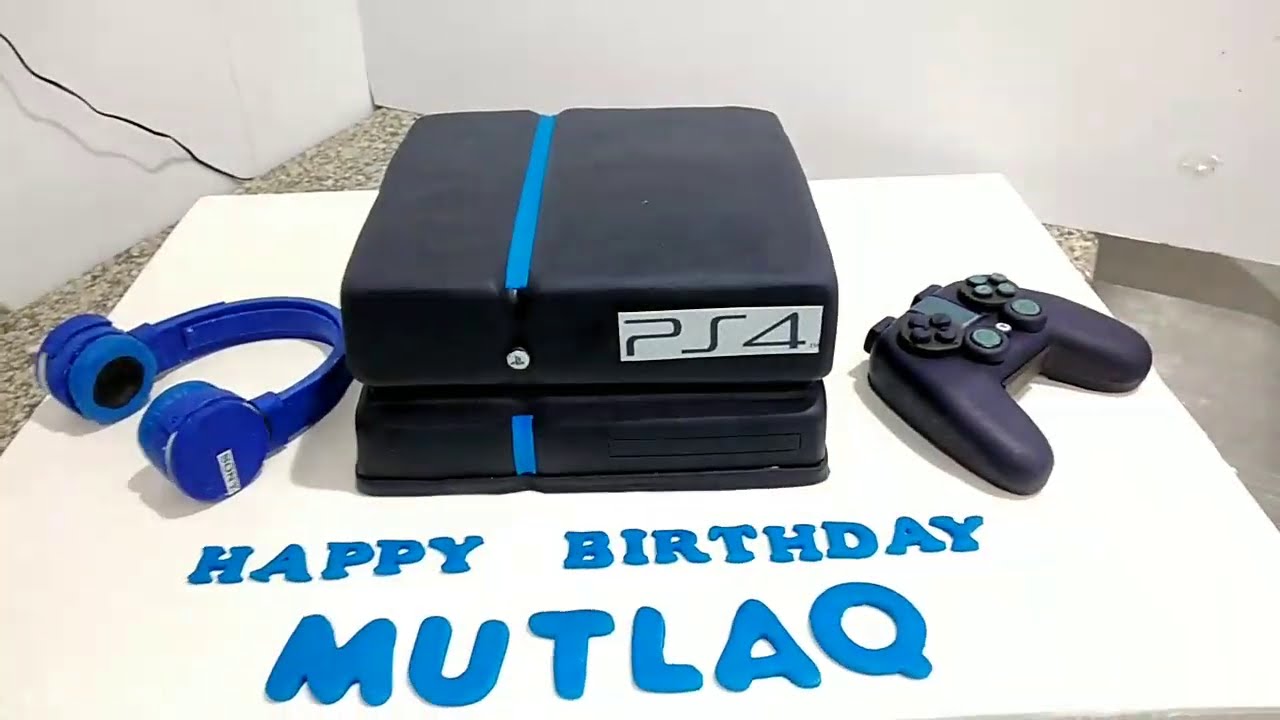 How To Make Ps4 3d Birthday Cake Tutorial Youtube