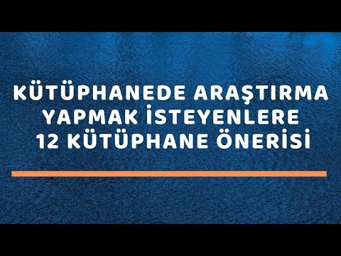 Erişime açık kütüphaneler (2021)