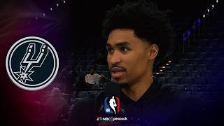 Dylan Harper proving 'I belong' after Western Conference Finals Game 1 spot start | NBA on NBC