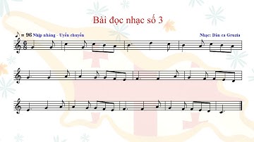 BÀI ĐỌC NHẠC SỐ 3 - LỚP 8. KẾT NỐI TRI THỨC