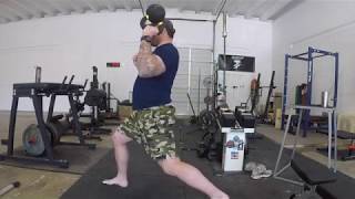 Split Stance Kettlebell Bottom-Up Press