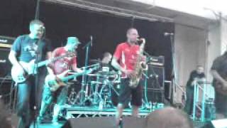 stage bottles in Blackpool punk rebellion festivals 2010