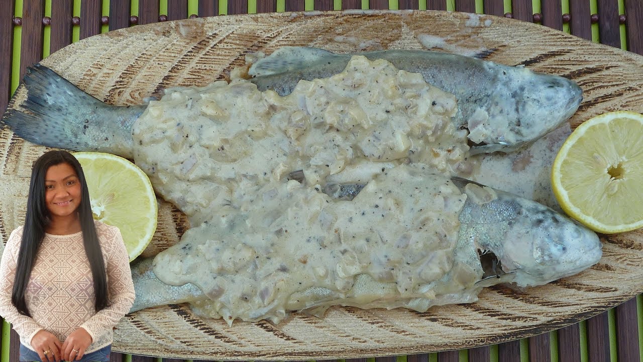Creamy Garlic Trout Easy trout recipe (Cooking Outside ) Filipino