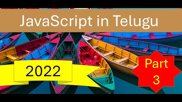 JavaScript Variables and Data Types in Telugu by Kotha Abhishek 2022