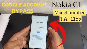 Nokia C1 ( TA-1165 ) Google Account Bypass without PC Method Revealed!