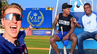 VIP EXPERIENCE AT MY FIRST EVER MINOR LEAGUE BASEBALL GAME! | Kleschka Vlogs