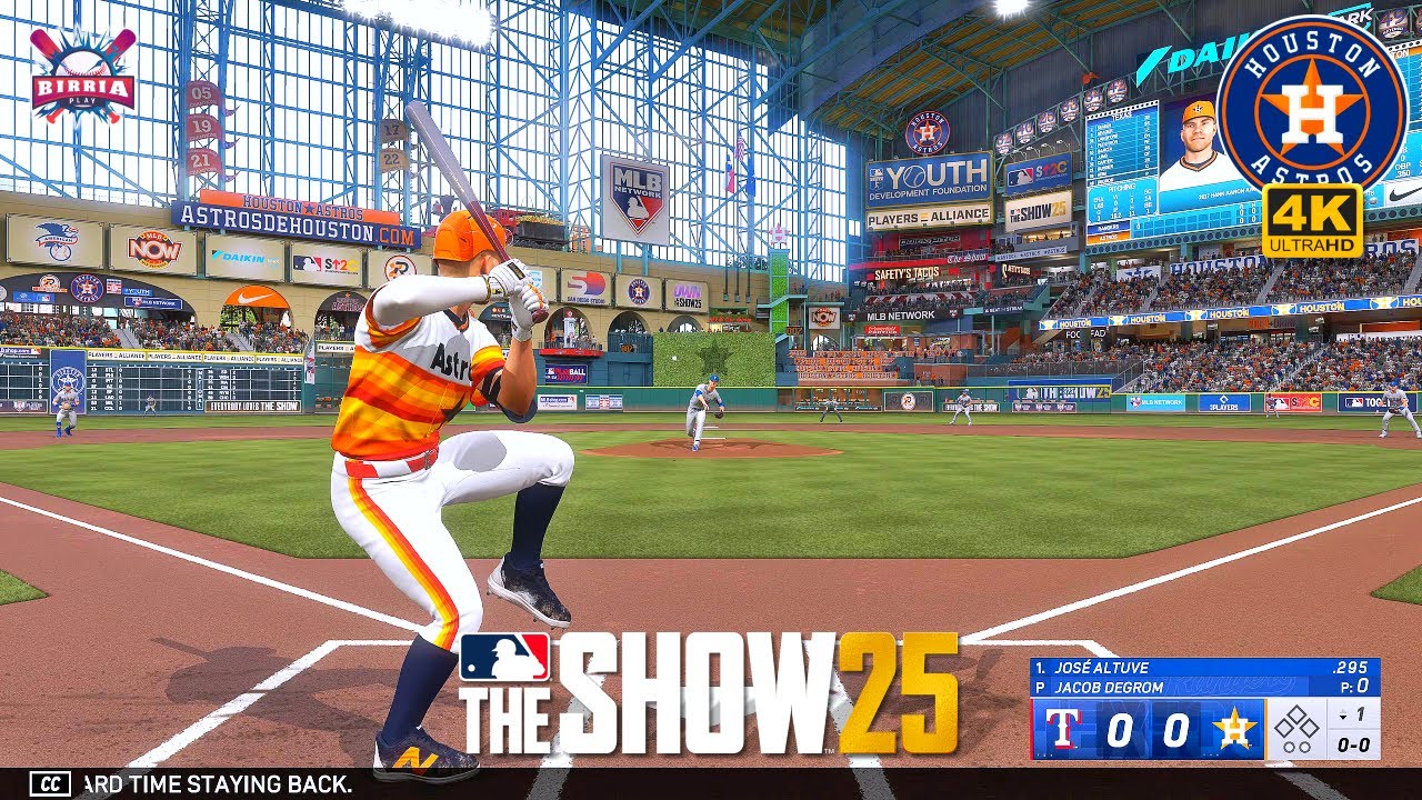 MLB The Show 25 Houston Astros vs Texas Rangers - Gameplay PS5 4K 60fps