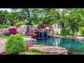 Waterfall lake garden background natural waterfall bsmotion