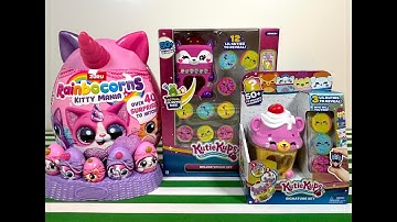 Unboxing Rainbocorns Kitty Mania and Jazwares Kutie Kups!
