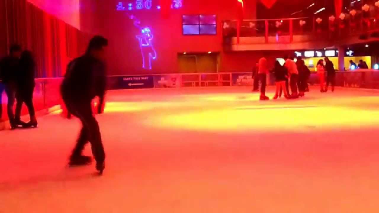ICE SKATING gurgaon ambience mall - It's Awesome Really - YouTube