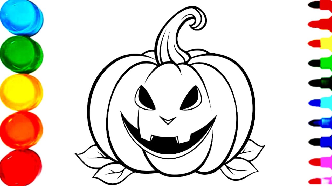 Halloween Pumpkin Drawing Easy Pumpkin Drawing For Kids How To Draw Maxresdefault