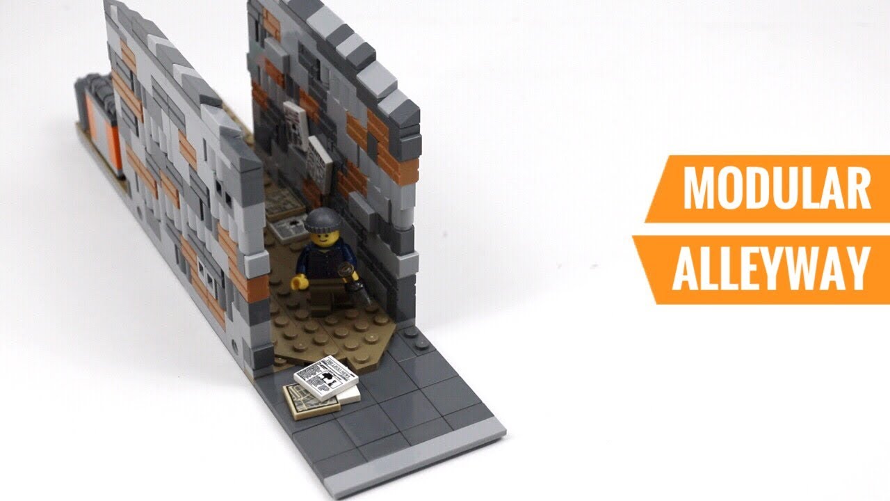LEGO Modular-Compatible Alleyway MOC  lego modular alley