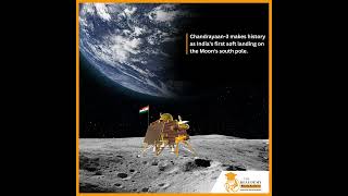 ✨Chandrayaan-3 makes history as India's first soft landing on the moon's south pole. #chandrayaan3 screenshot 4