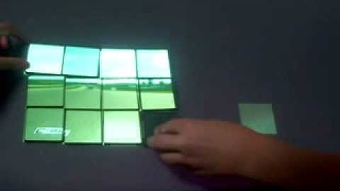 Transparent Puzzle Pieces on Surface