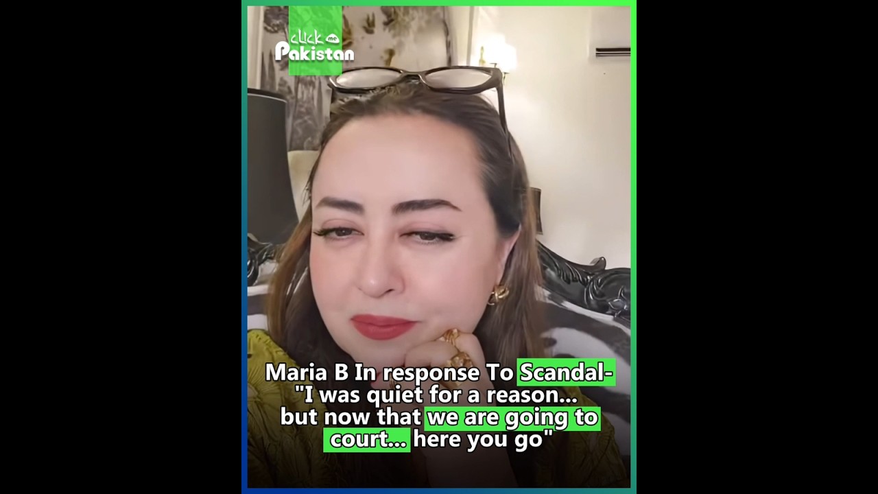 Maria B's response to scandal| Only on Click me Pakistan|
