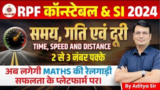 RPF SI Constable 2024 | MATHS For RPF | RPF Math by Aditya Sir | RPF SI Maths Time, Speed & Distance