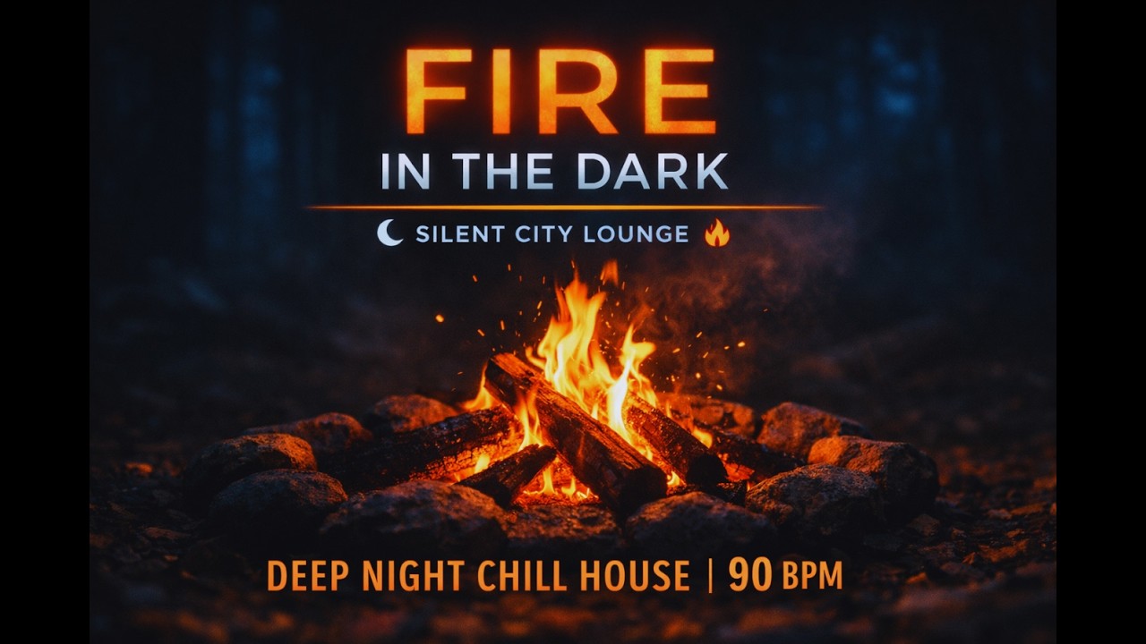 Deep Night Chill House 90 BPM 🔥 Silent City Lounge – Fire in the Dark (1 Hour)