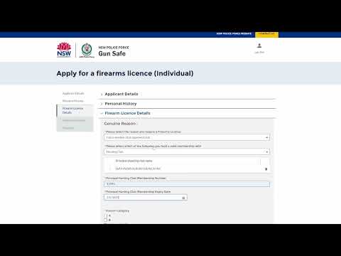 How to apply for a firearms licence in NSW