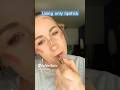 DOING YOUR MAKEUP WITH LIPSTICK!! Makeup you’ll love!! #how to #makeuphacks #beautytios #viral short