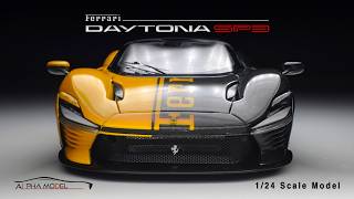 🔥 Ferrari Daytona SP3 Alpha Model Kit Build – From Tiny Parts to a Stunning Supercar!
