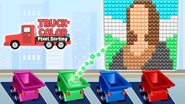 Truck Color: Pixel Sorting Game — Mobile Game | Gameplay Android